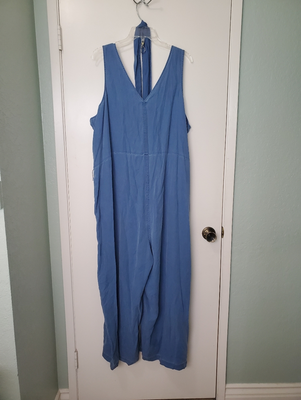 Old Navy Women's Blue Chambray  Laganlook Jumpsuit Jumper  Sz XXL Belt NWT